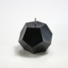 Dodecahedron in black by Greentree Home Candle 