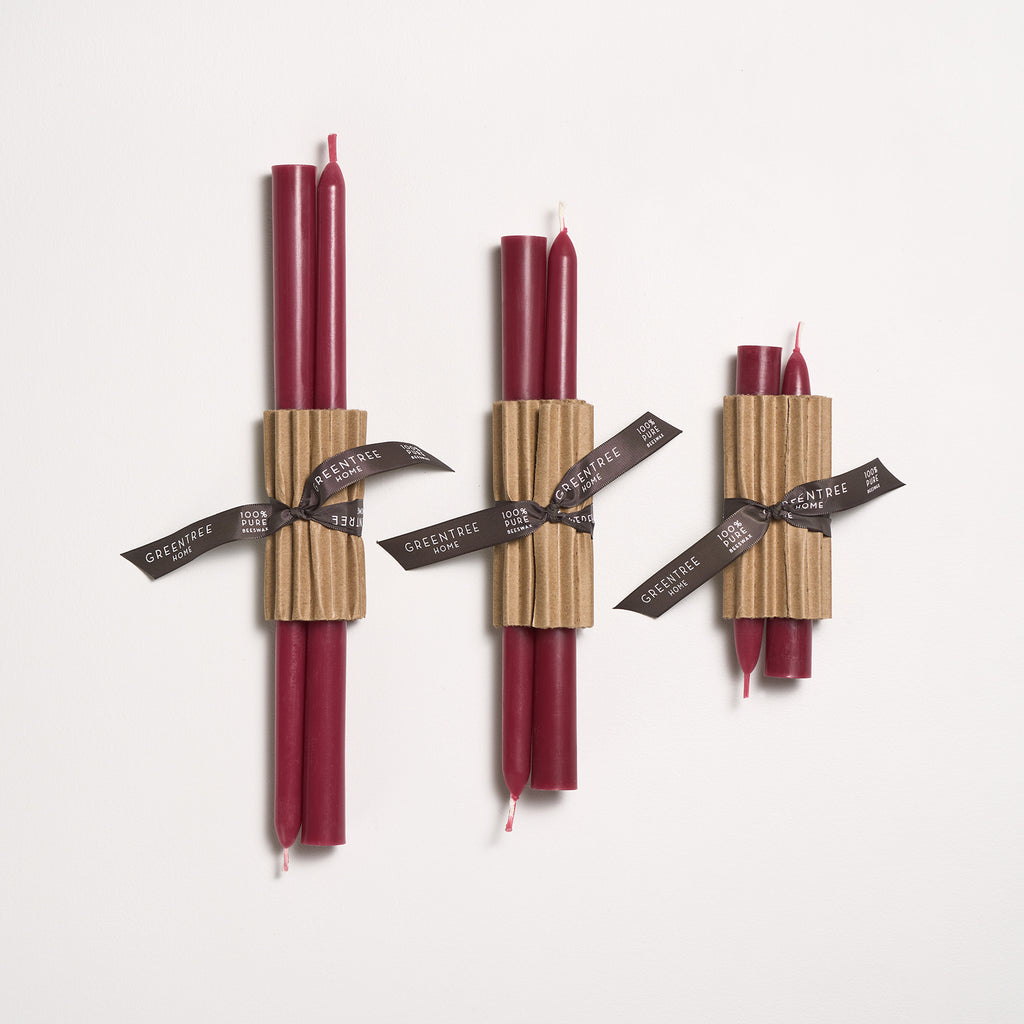 Everyday tapers in rhubarb
