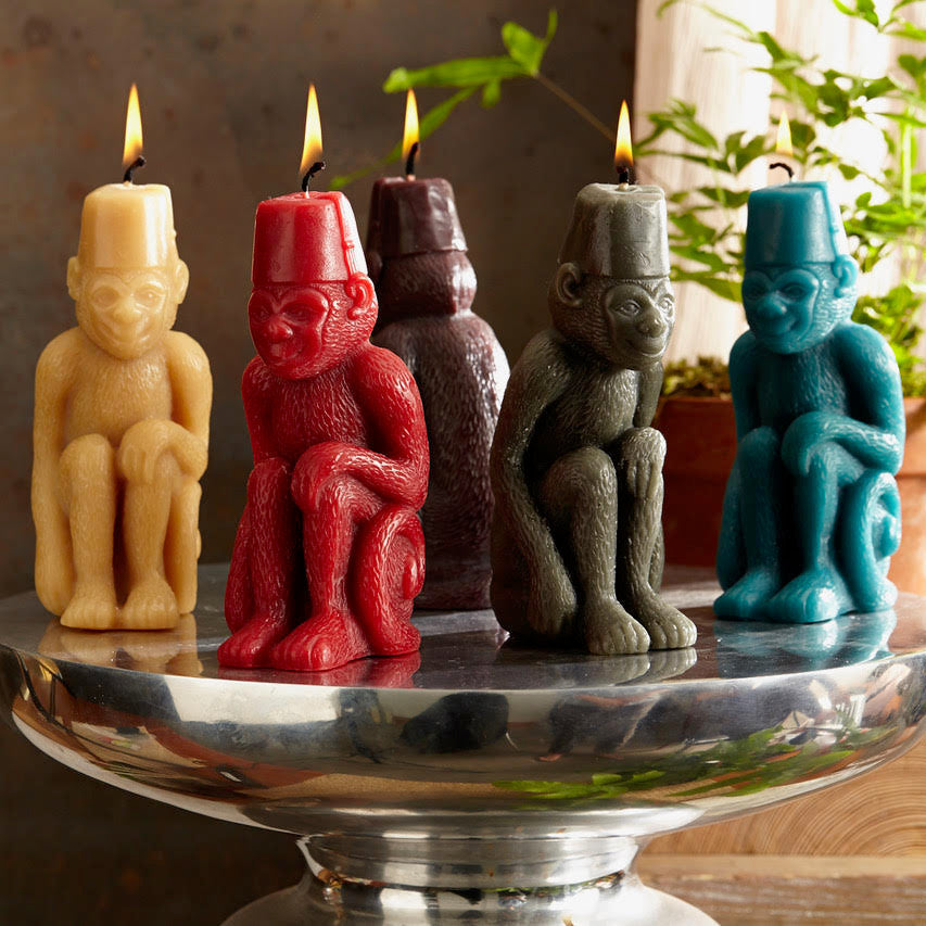 Monkey with a Fez | Greentree Home Candle | 800-643-6223