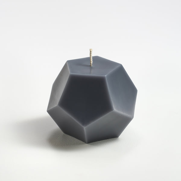 Dodecahedron in gray by Greentree Home Candle 