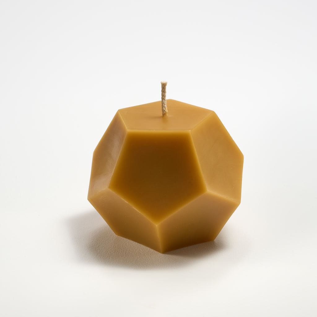 Dodecahedron in natural by Greentree Home Candle 