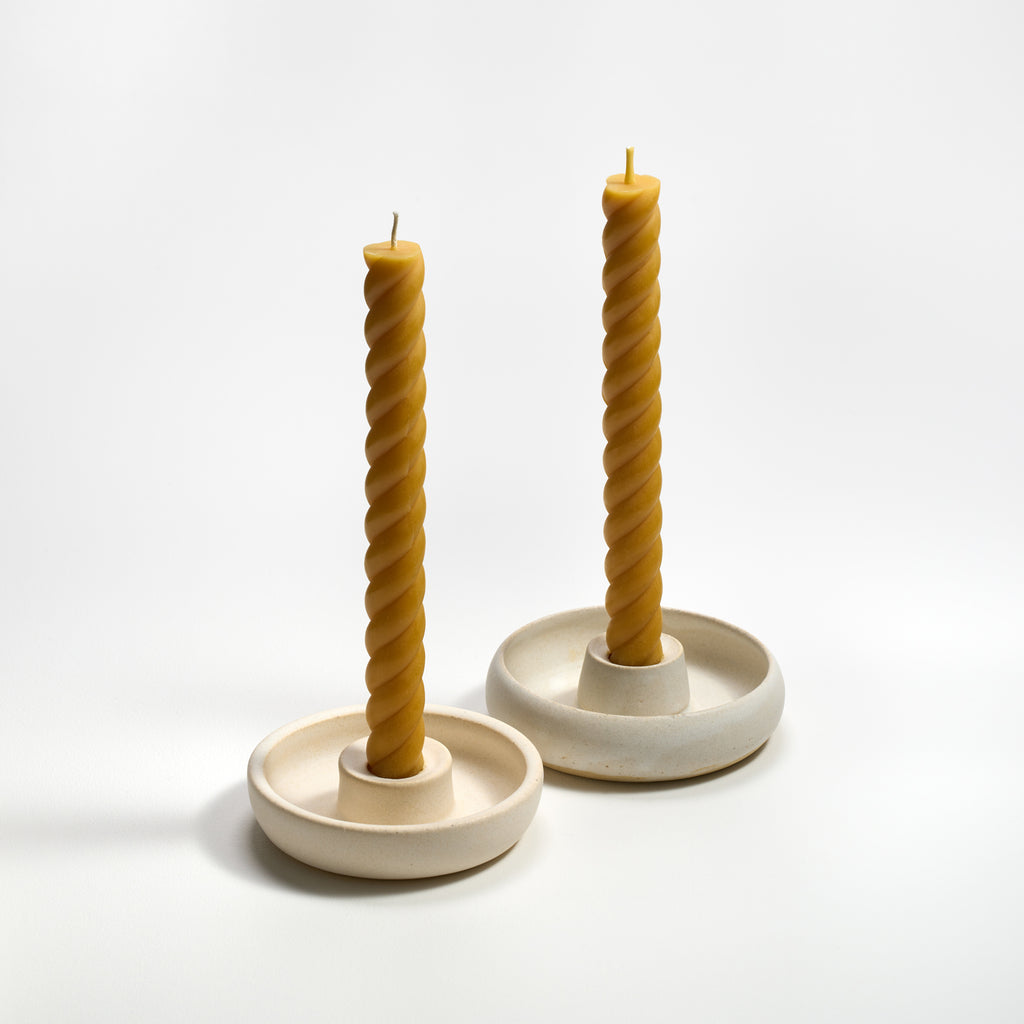 Rope Tapers in natural by Greentree Home Candle 