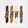Black, natural, cream and gray Square Tapers by Greentree Home Candle