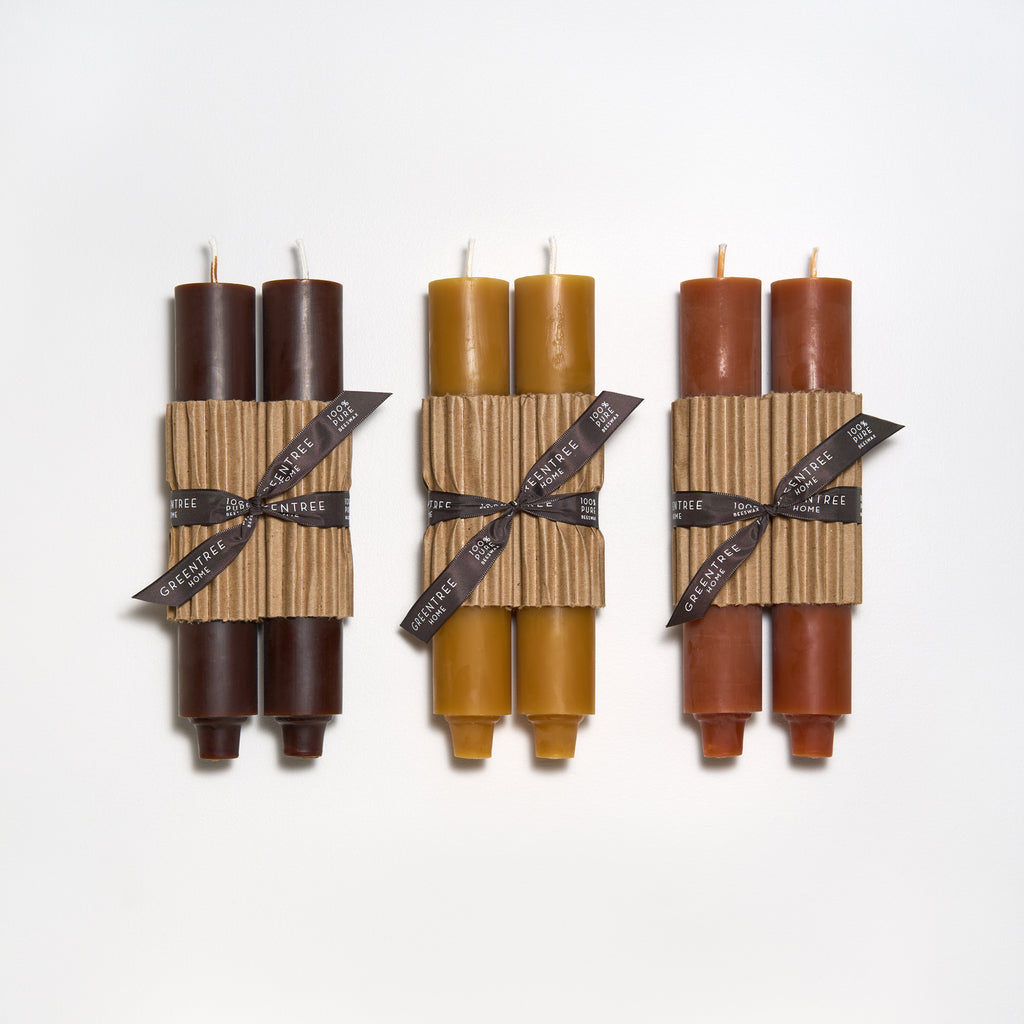 Beeswax Candles  green design GOODS