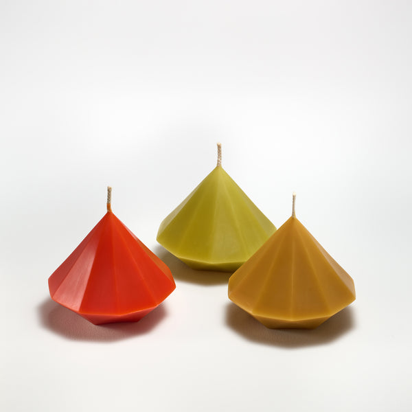 Tangerine, bamboo and natural gemstones