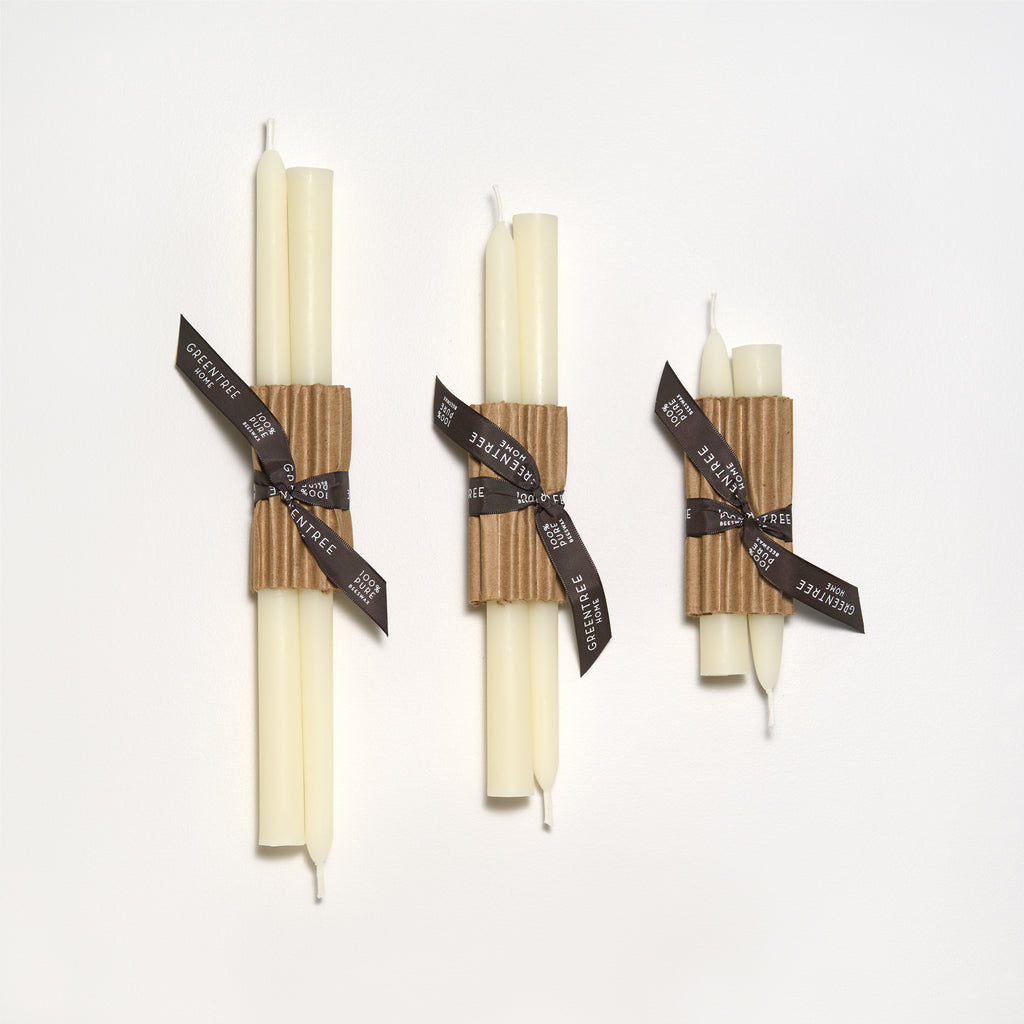 Everyday Tapers in cream by Greentree Home Candle