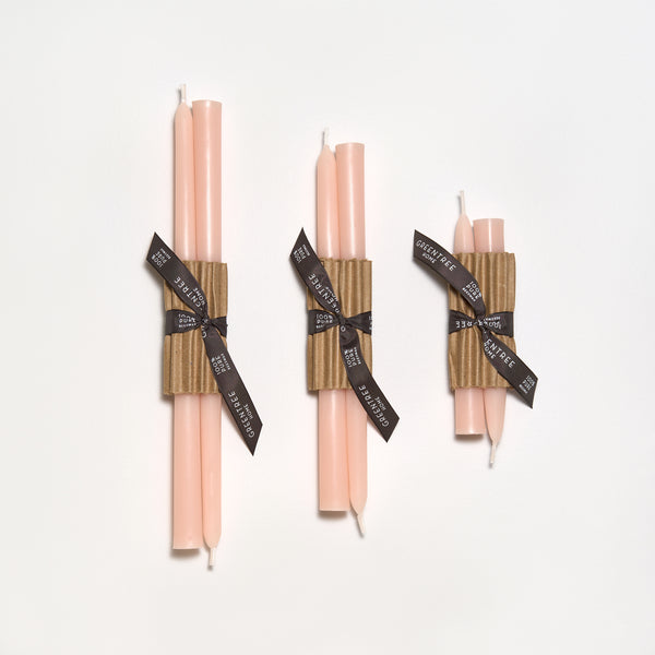 Everyday Tapers in blush by Greentree Home Candle