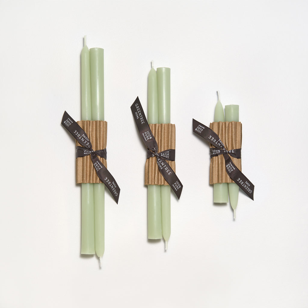 Everyday Tapers in celadon by Greentree Home Candle