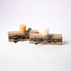 Beeswax votives in cream and natural by Greentree Home Candle